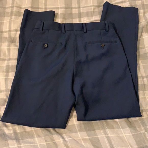 Apt 9 Men’s Navy Slim Straight Dress Pants - Picture 2 of 5